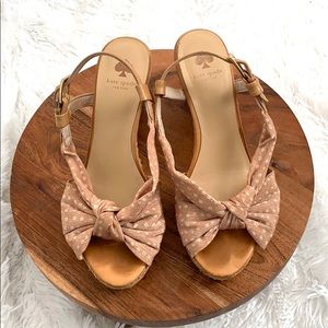 Kate Spade Polka Dots Wedge Sandals